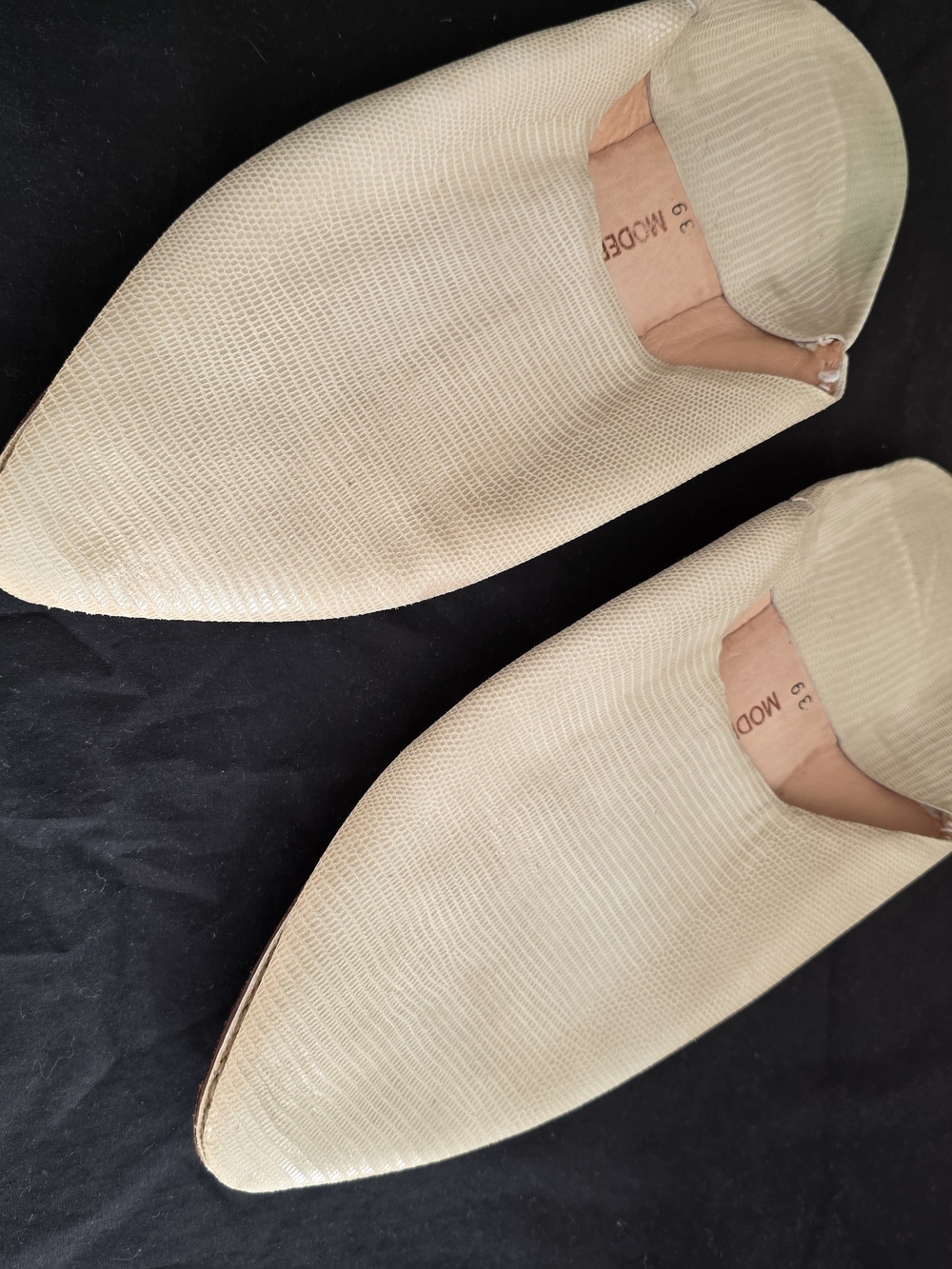 Modern Soul Cream Pointed Slip-On Flats